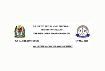 Nafasi za Kujitolea Hospitali ya Benjamin Mkapa (BMH) 2026