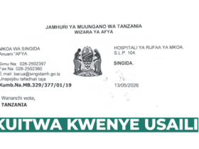 Walioitwa kwenye Usaili Hospitali ya Rufaa ya Mkoa wa Singida 2026