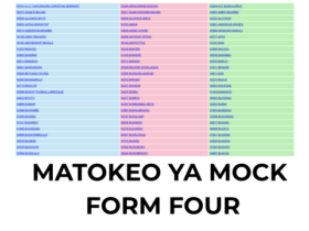 Matokeo ya Mock Kanda ya Ziwa Kidato cha Nne 2026