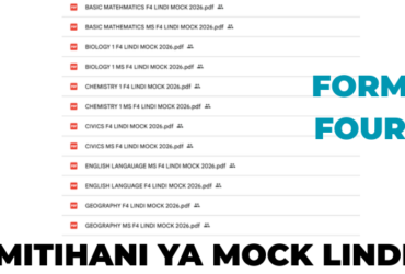Mtihani wa Mock Mkoa wa Lindi Kidato cha Nne 2026