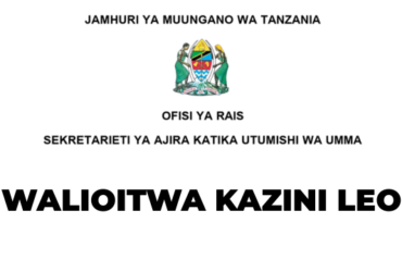 Walioitwa Kazini Sekretarieti ya Ajira Leo Julai 29, 2026