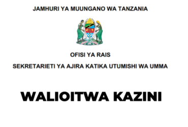 Walioitwa Kazini Sekretarieti ya Ajira Utumishi Leo Jumapili 2026