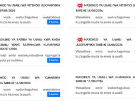 Matokeo ya Usaili Ajira Portal Aug 18-19
