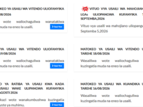 Matokeo ya Usaili Ajira Portal Aug 20