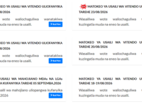 Matokeo ya Usaili Ajira Portal Aug 22-23