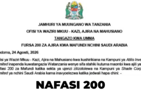 Nafasi 200 za Mafundi wa Ujenzi Saudi Arabia 2026