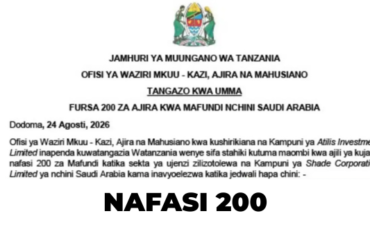 Nafasi 200 za Mafundi wa Ujenzi Saudi Arabia 2026