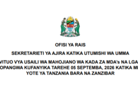 Vituo vya Usaili wa Mahojiano MDA's na LGA's 2026 kwa Mikoa Yote Tanzania