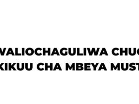 Waliochaguliwa Chuo Kikuu cha Mbeya (MUST) 2026-2027