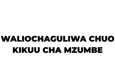 Waliochaguliwa Chuo Kikuu cha Mzumbe 2026-2027