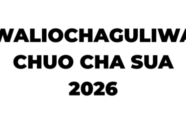Waliochaguliwa Chuo Kikuu cha SUA 2026/2027