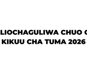 Waliochaguliwa Chuo Kikuu cha Tumaini (TUMA) 2026-2027