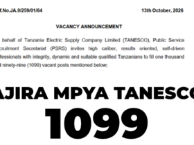 Ajira Mpya TANESCO 2026: Nafasi za Kazi 1099