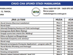 Kozi za VETA Mabalanga 2026: Muda na Ada