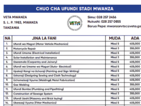 Kozi za VETA Mwanza 2026: Muda na Ada